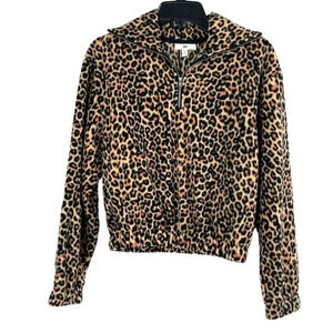 BP Women's Leopard Long Sleeve Print Sweater Size XSS